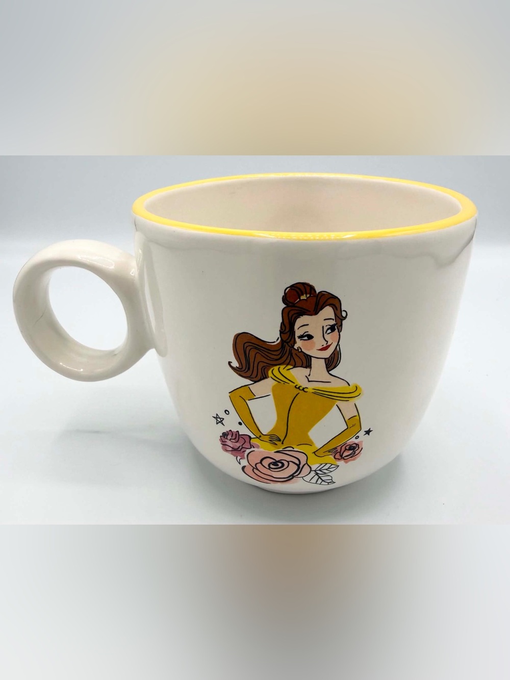 Rae Dunn Disney Beauty and the Beast Belle Double Sided Tea Mug